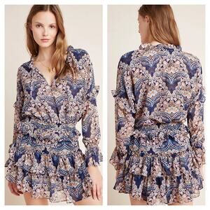 Misa Los Angeles Lolita Mini Dress In Resort Paisley Size M